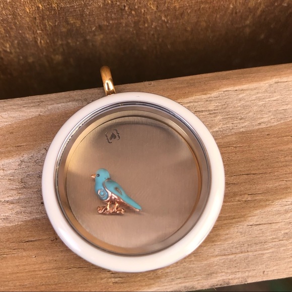 Bird Charm Origami Owl Blue New Nwt